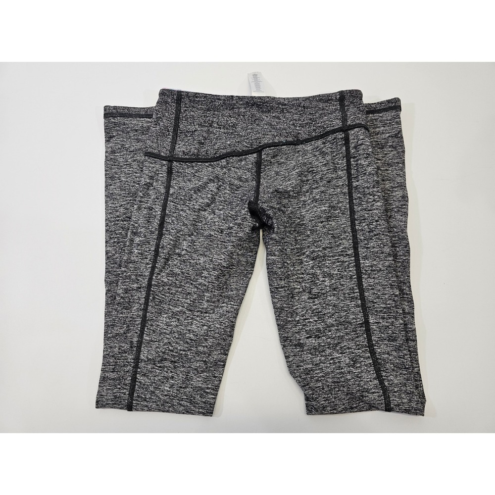 ivivva Girls Athletic Leggings Size 10 Grey Reversible Yoga Activewear Pants EUC - Picture 4 of 6